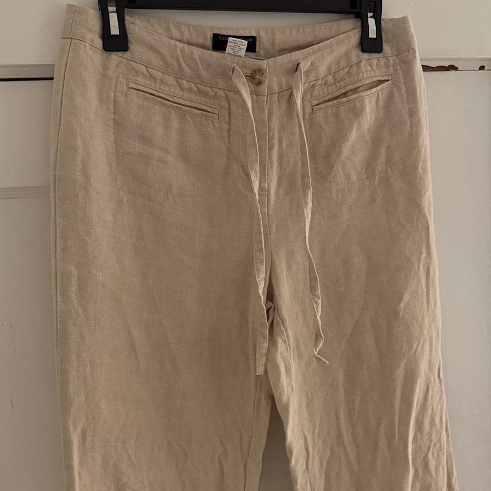 100% Linen Wide Leg Pants
